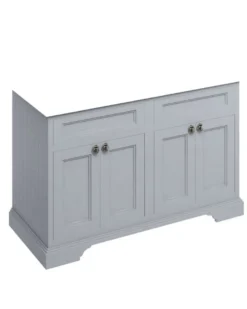 Badrumskommod dubbelt Burlington - Fristående möbel 130 cm, Grå (Endast underdel)