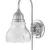 Badrumslampa - Ahlström 60 nickel, slipat mattglas