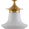 Badrumslampa - Dahlberg 100 mässing, klottrattskärm