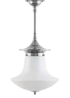 Badrumslampa - Taklampa Dahlbergspendel 100 nickel, klottrattskärm