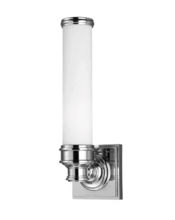 Badrumslampa - Vägglampa Longford krom/vit-frost