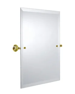 Badrumsspegel - Haga rektangulär - Mässing 45 x 60 cm