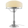 Bordslampa - Karlfeldt nickel, benvit skärm