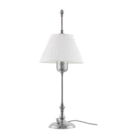 Bordslampa - Kellgren nickel, vit skärm