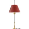 Bordslampa - Stiernstedt mässing, röd skärm