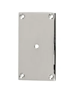 Bottenplatta nickel - För knopp/krok 40 x 70 mm
