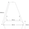 Bottenstock till räcke - 40 x 85 x 2350 mm