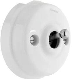 Dimmer vipp vitt porslin/krom - Fontini utanpåliggande