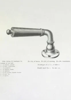 Dörrhandtag - Næsman 195 nickel