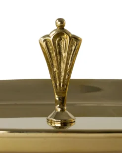 Dubbelljusstake mässing - Solliden