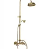 Duschset - Kensington retro gammaldags blandare, brons