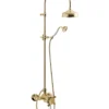 Duschset - Kensington retro med termostatblandare, mässing