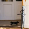 Eldhund / Fotskrapa i gjutjärn - Tax svart