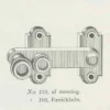 Fönsterklinka/ Skåpvred - Næsman N:o 159 mässing