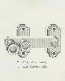 Fönsterklinka/ Skåpvred - Næsman N:o 159 nickel
