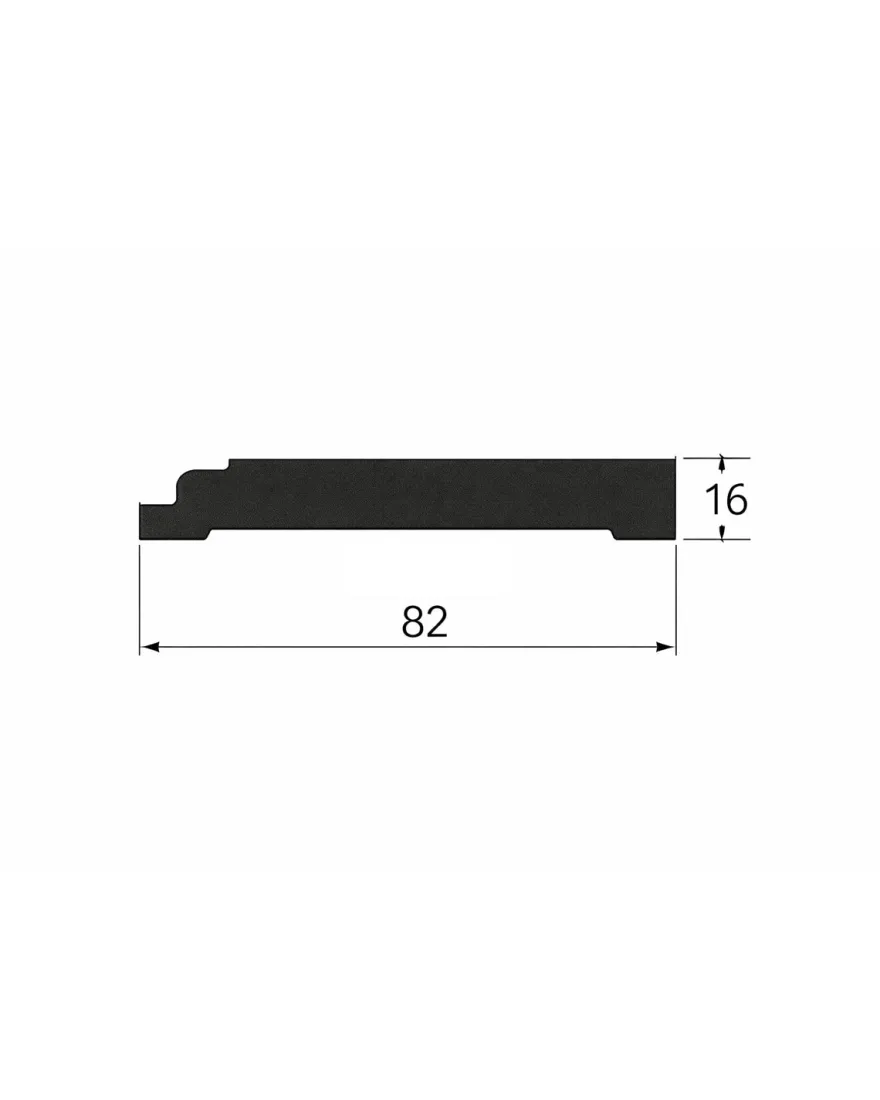 Foder/Golvsockel - Bromma 82 mm
