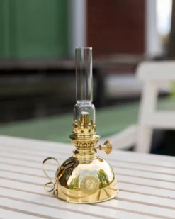 Fotogenlampa - Nattlampa mässing