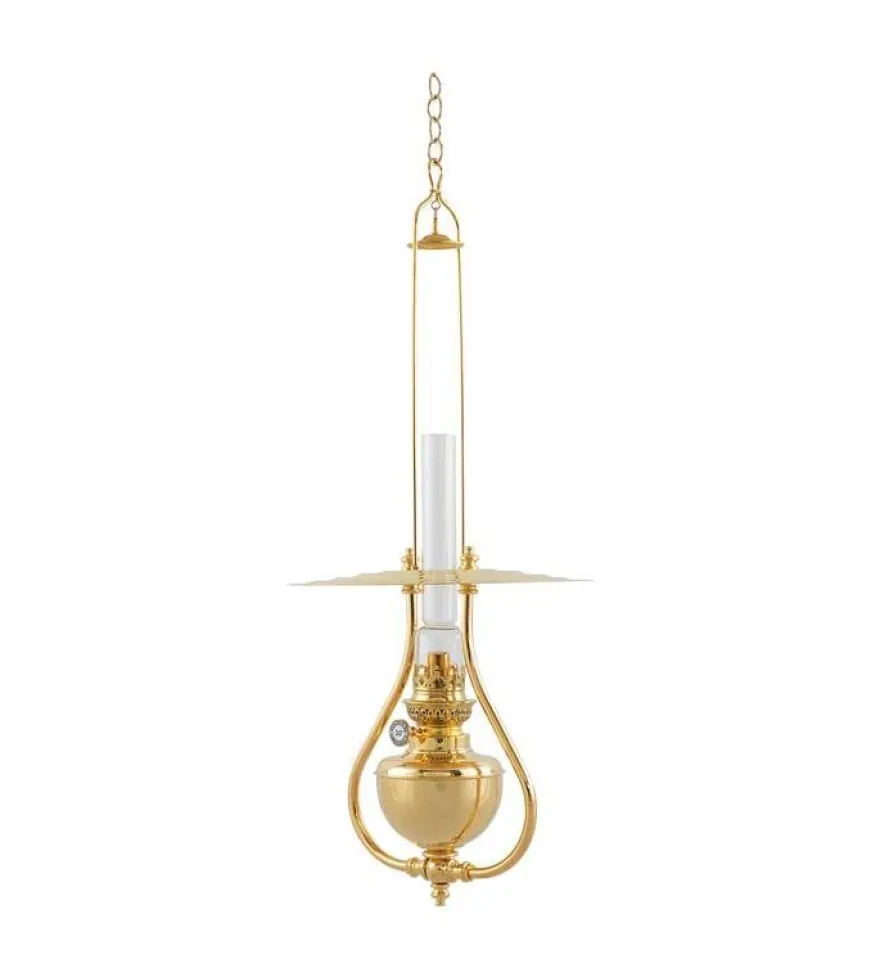 Fotogenlampa - Ronneby mässing, tak