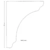 Gammaldags hyllkonsol trä - Sekelskifte liten
