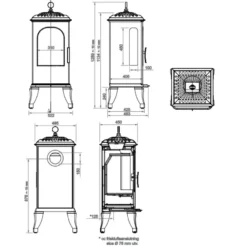 Gjutjärnskamin - Kamin Westbo Victoria 125