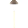 Golvlampa - Edfelt mässing, beige skärm