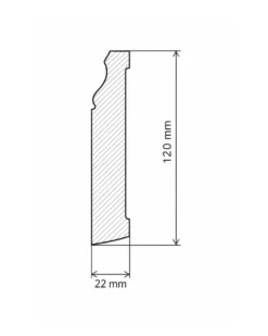 Golvsockel - Klassisk 120 mm