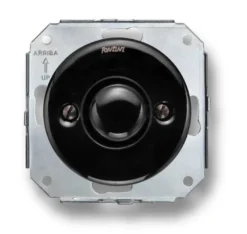 Insats dimmer traditionell 40-500 W svart porslin - Fontini infällt