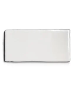 Kakel Mayfair - Elfenbensvit Halftile 7,5 x 15 cm blank, lätt vågigt