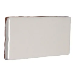Kakel Mayfair - Krackelerad antikvit halftile 7,5 x 15 cm blank, lätt vågigt