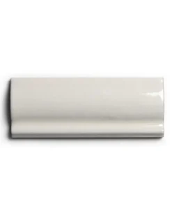 Kakel Mayfair - Krackelerad antikvit bröstlist 5 x 13 cm blank, lätt vågigt