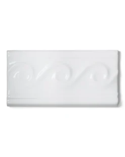 Kakel Victoria - Dekorlist våg 7,5 x 15 cm vit