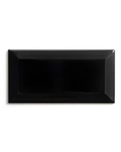 Kakel Victoria - Fasad kant 7,5 x 15 cm svart, blank