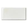 Kakel Victoria - 7,5 x 15 cm elfenbensvit bullnose kortsida