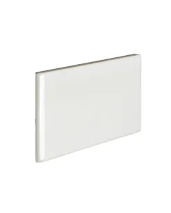 Kakel Victoria - 7,5 x 15 cm elfenbensvit bullnose kortsida