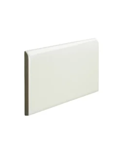 Kakel Victoria - 7,5 x 15 cm elfenbensvit bullnose långsida
