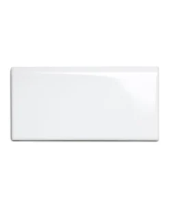 Kakel Victoria - 7,5 x 15 cm vit bullnose långsida