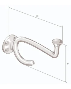Klädkrok - Fehrlins 3255 nickel