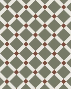 Klinker - Canterbury grön - Australian green/vit/röd