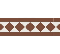 Klinkerfris - Klassisk röd/vit