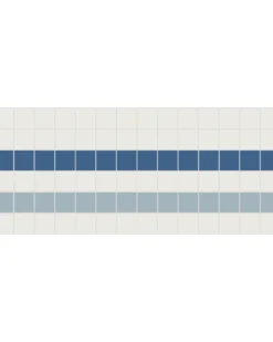 Klinkerfris - Mosaik Mayfair Blå