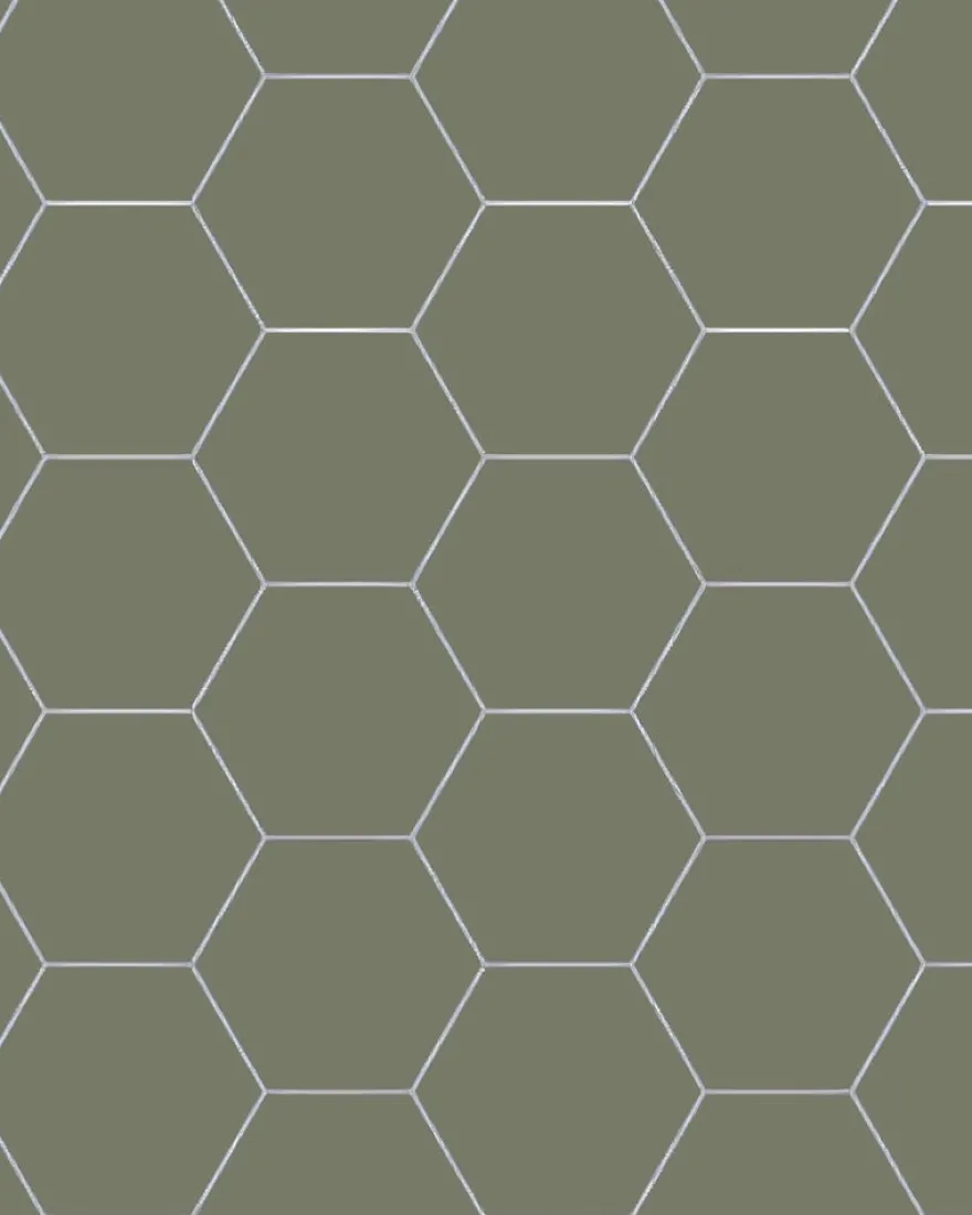 Klinker - Hexagon 15 x 15 cm Australian green