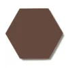 Klinker - Hexagon 15 x 15 cm chokladbrun