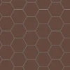 Klinker - Hexagon 10 x 10 cm chokladbrun
