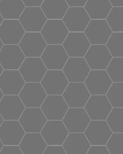 Klinker - Hexagon 10 x 10 cm grafitgrå