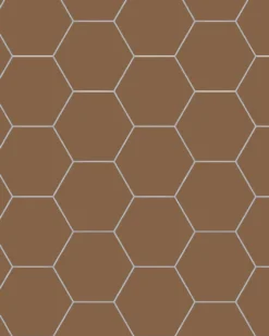 Klinker - Hexagon 15 x 15 cm havana