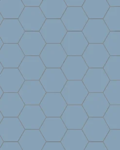 Klinker - Hexagon 10 x 10 cm ljusblå