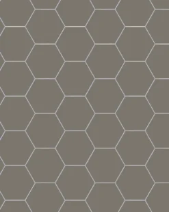 Klinker - Hexagon 10 x 10 cm mörkgrå