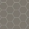 Klinker - Hexagon 15 x 15 cm mörkgrå