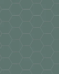 Klinker - Hexagon 10 x 10 cm mörkgrön