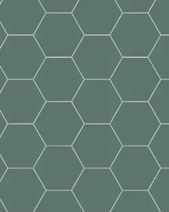 Klinker - Hexagon 15 x 15 cm mörkgrön